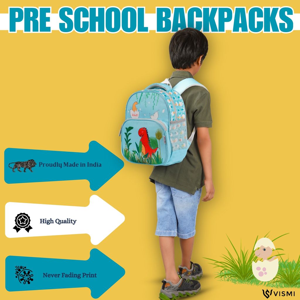 VISMIINTREND School Bags for Kids | School Backpack Bags | Water Resistant | Casual | Picnic | Travel | 2 to 5 Years Pre School Bags | Bag for Boys | Girls