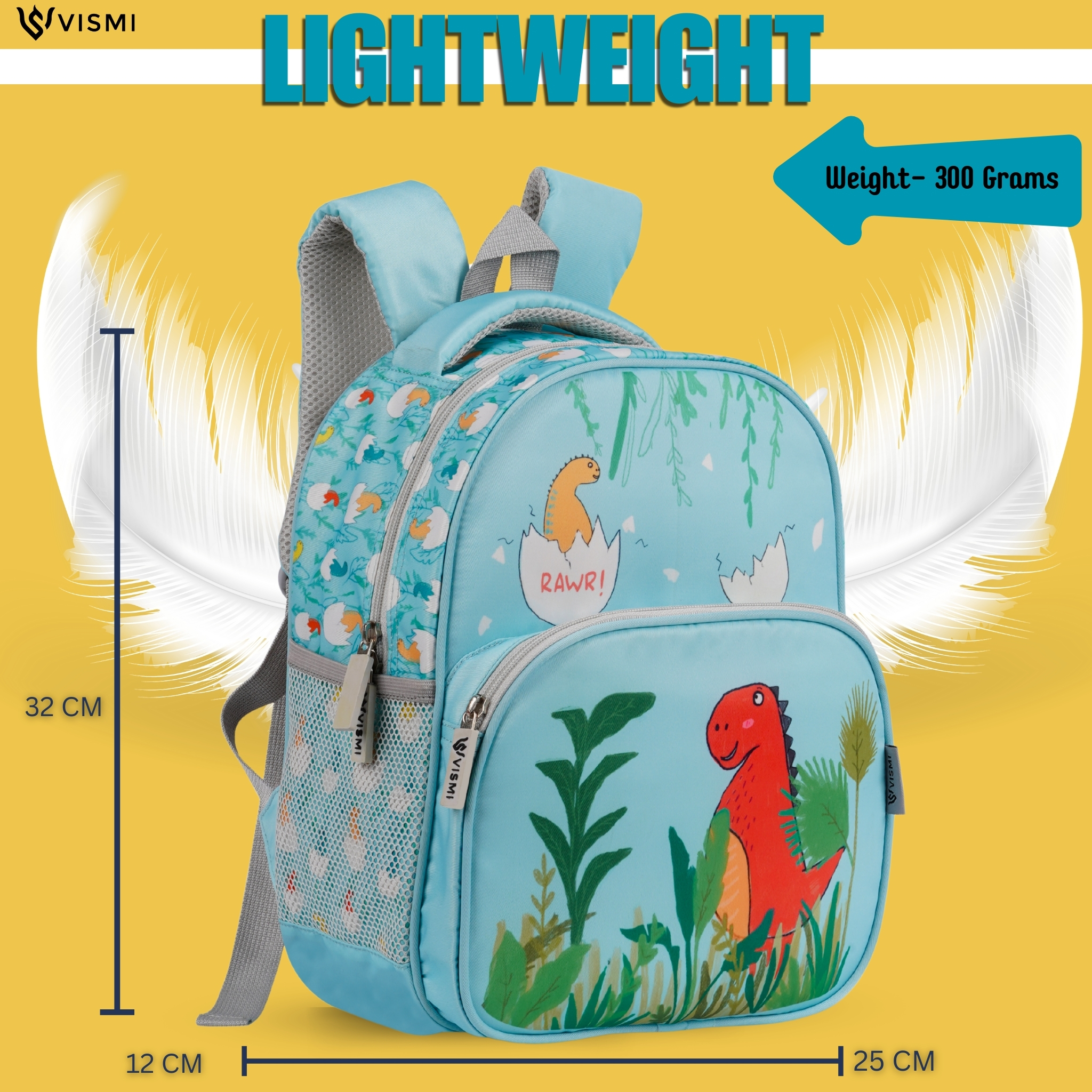 VISMIINTREND School Bags for Kids | School Backpack Bags | Water Resistant | Casual | Picnic | Travel | 2 to 5 Years Pre School Bags | Bag for Boys | Girls