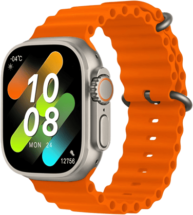 Dynamic Orange Sport Smartwatch | AMOLED HD Screen, Bluetooth Call, All-Day Fitness Tracker