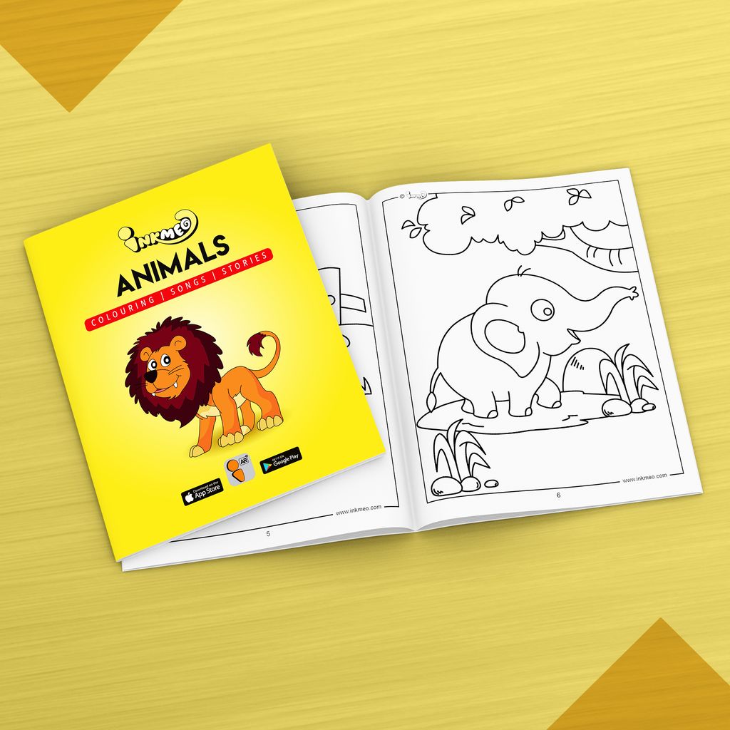 Animals Reusable Wall Colouring Books for Kids-Interactive AR Learning