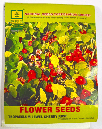 NSC Flower-Tropaeolum Jewel Cherry Rose-10 g T/L Seed Pouch