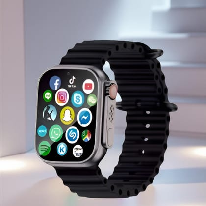 Advanced Smartwatch with HD Display & Multi-Sport Modes for Android & iOS - Black
