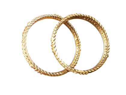 Elegant gold-plated bangles Elegant gold-plated bangles
