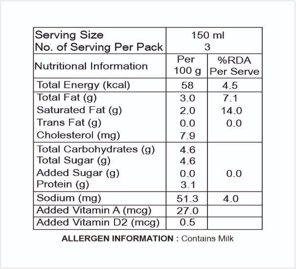 UHT TREATED TONED MILK - (450ml)