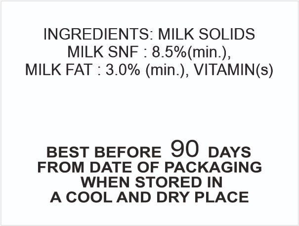 UHT TREATED TONED MILK - (450ml)