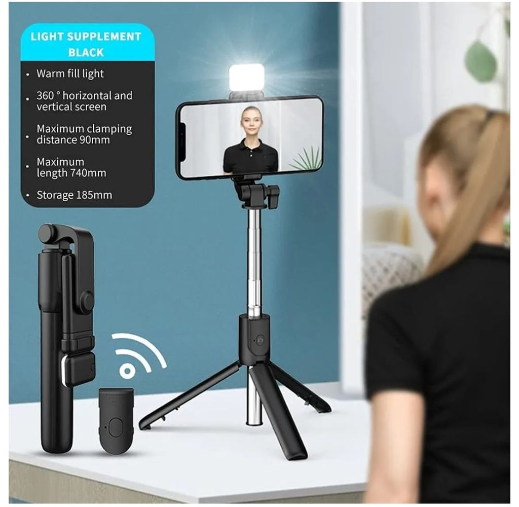 Detachable Bluetooth Remote Selfie Stick Tripod for Smartphones
