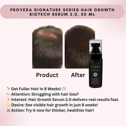 Pro Derma Advanced Hair Growth Serum Pack of 1| Anti Hair Loss & Scalp Revitalizing Formula for Stronger, Thicker & Healthier Hair