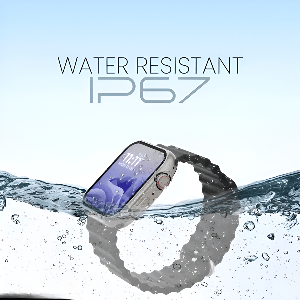 IP67 Waterproof Smartwatch with Vibrant Orange Band & Advanced Health Tracking