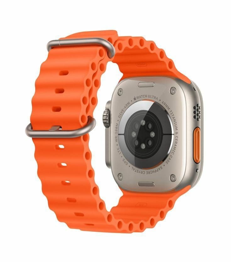 IP67 Waterproof Smartwatch with Vibrant Orange Band & Advanced Health Tracking