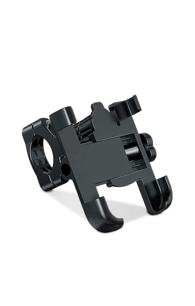 Motorcycle Phone Holder with Metal Construction for Bike Handlebars