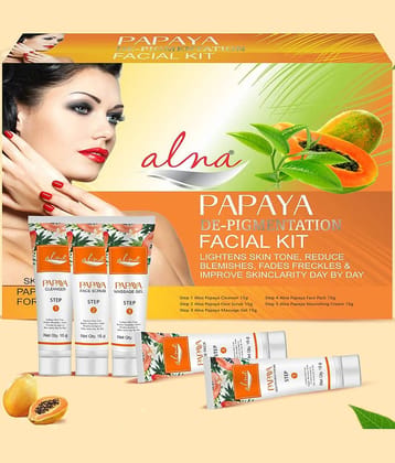 Alna Papaya De- Pigmentation Facial Kit 75gm , Pack of 1