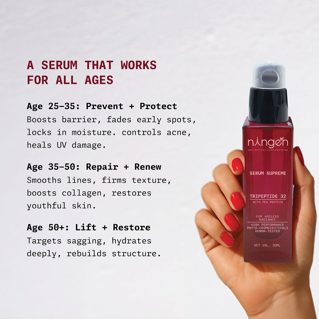 Ningen Serum Supreme | Lightweight Anti-Aging Face Serum | Best for Skin Smoothing & Brightening