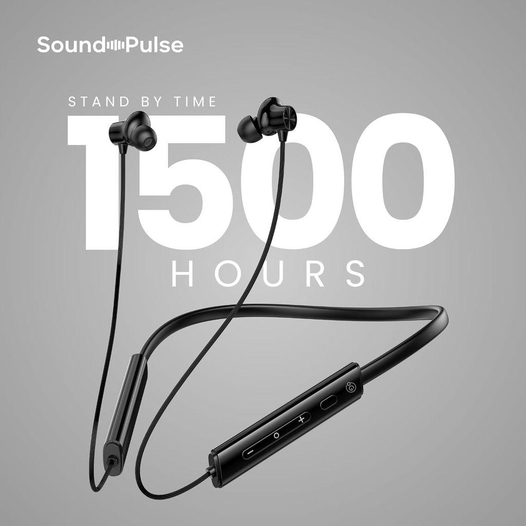OOGE Tune 21 Wireless Neckband  – Bluetooth 5.3, 40 Hours Playtime, Type-C Fast Charging, AI ENC Noise Cancellation, Magnetic Earbuds, IPX3 Water Resistant, 1500-Hour Standb