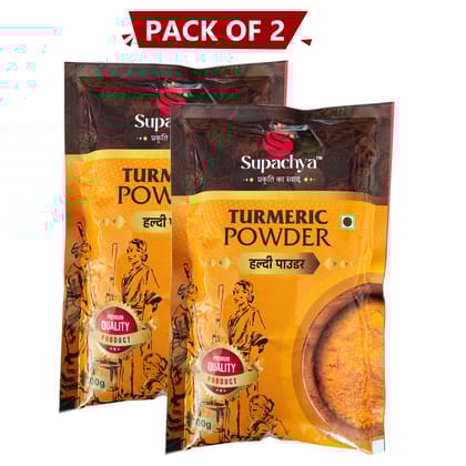Supachya Turmeric Powder (500 gm), pack of 2