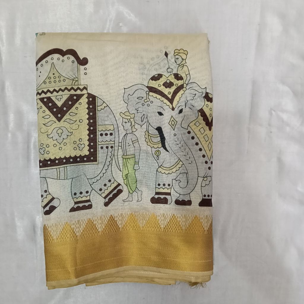 Tussar Silk Cotton Saree with Blouse