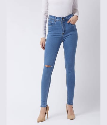 Miss Chase - Blue Cotton Blend Women's Jeans ( Pack of 1 )