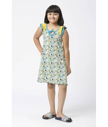 Sini Mini Cotton Frock For Girls ( Pack of 1 , Multicolor )