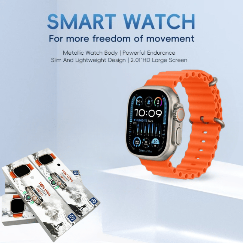 Smartwatch with IP68 Waterproof, Bluetooth Calls & Heart Rate Tracking
