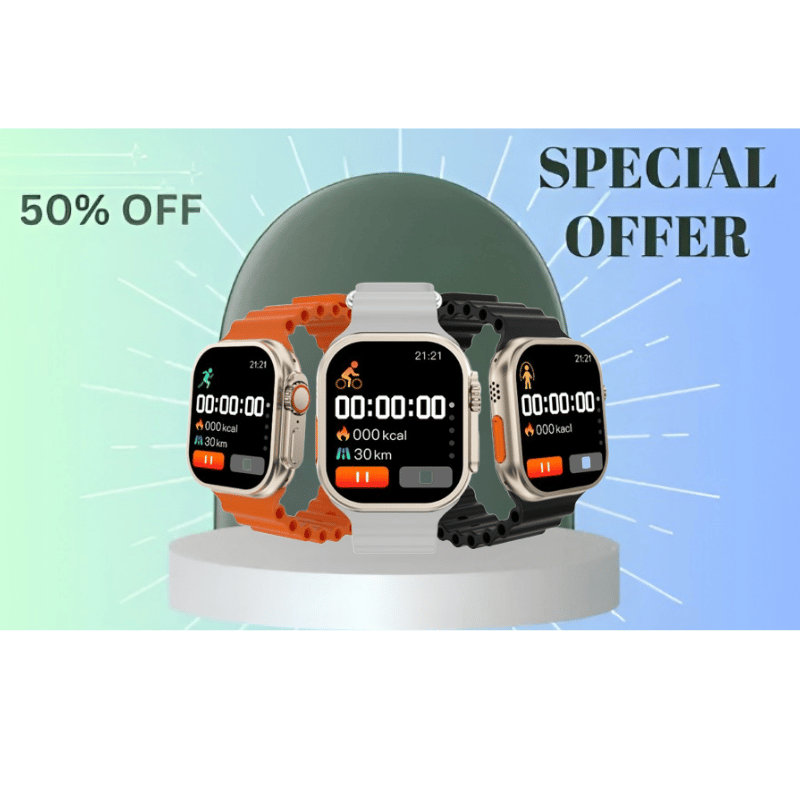 Smartwatch with IP68 Waterproof, Bluetooth Calls & Heart Rate Tracking
