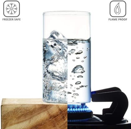 Borosil - Vision Glass Set, 295 ml, Set of 6, Transparent