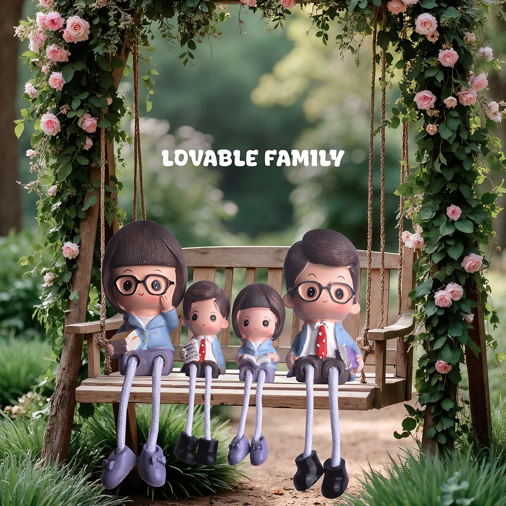 Miniature Doll Family | Family Statue | Family Miniatures | Miniature Family | Family Sculptures | Aesthetic Family Statue | Best Gift Items | Gift Ideas For Women