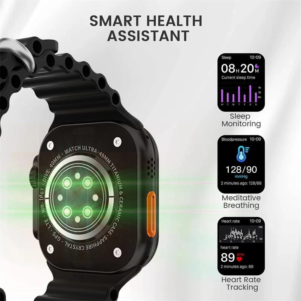 IP68 Waterproof Fitness Smartwatch