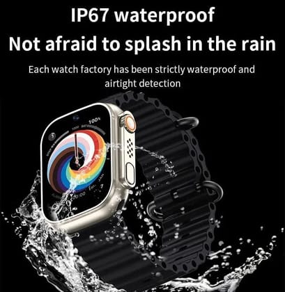 IP67 Waterproof Smartwatch with Durable Silicone Strap