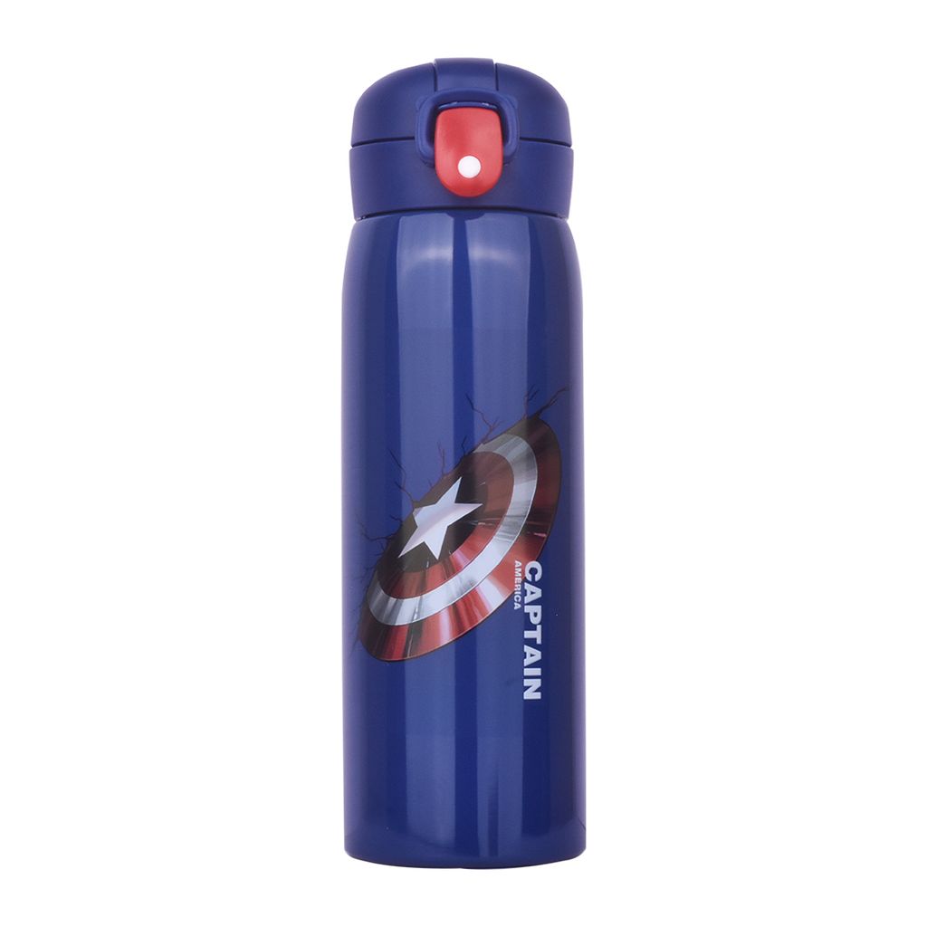 Captain America Water Bottle | Captain America Bottle | Captain America Drink Bottle| Captain America Hot Water Bottle | Captain America Sipper | Captain Marvel Water Bottle | Stainless Steel Water Bottle For Kids