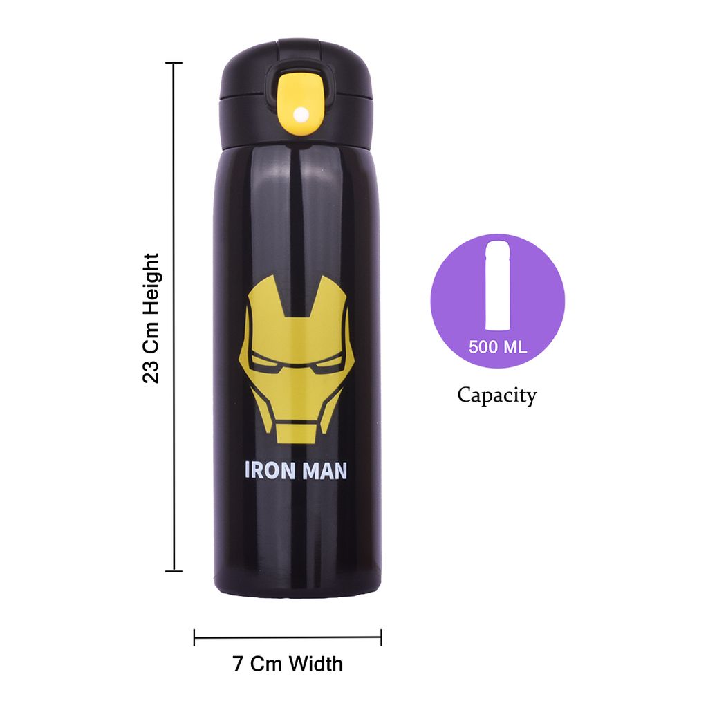 Iron Man Water Bottle | Iron Man 2 Water Bottle | Iron Man Drink Bottle | Iron Man Hot Water Bottle | Stainless Steel Water Bottle For Kids | Insulated Water Bottle | Cartoon Water Bottles | Avengers Stainless Steel Water Bottle