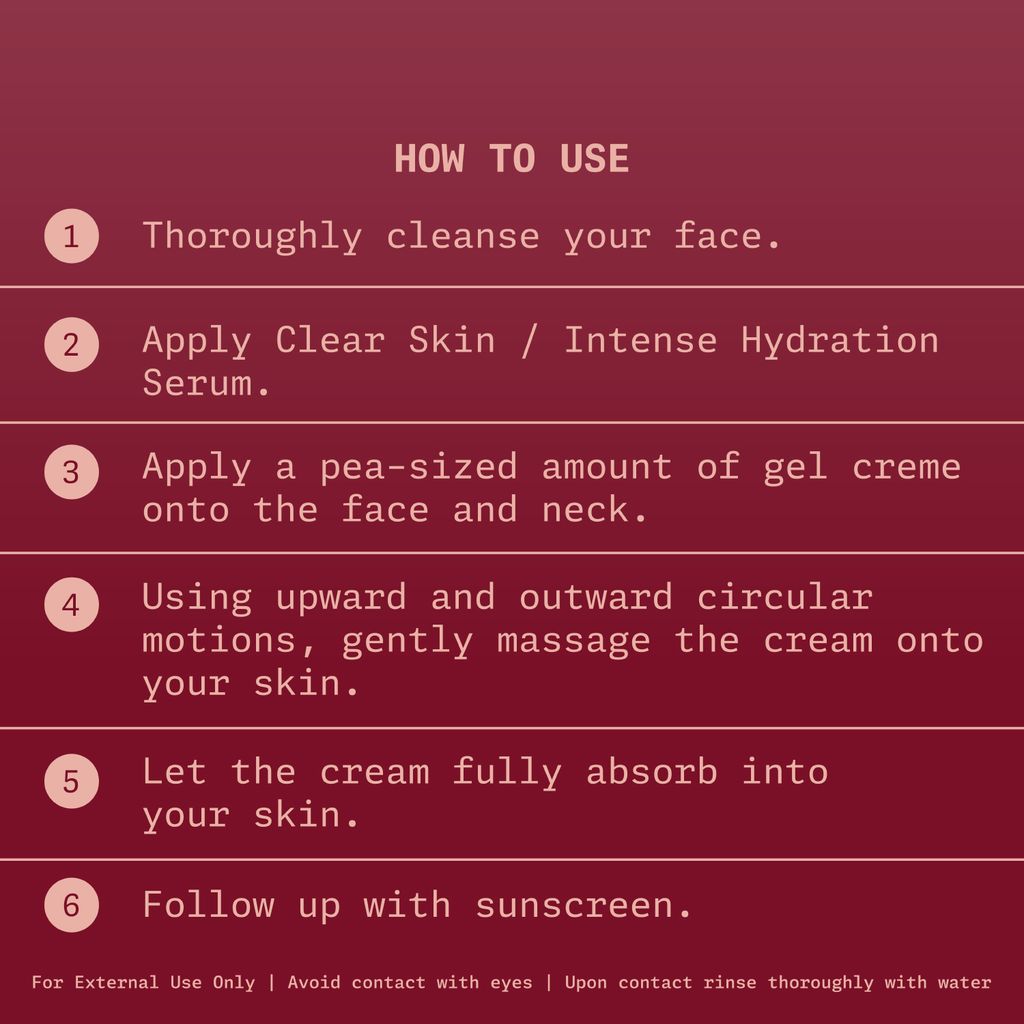 Glow Revive Radiance Gel Creme – Gel Cream with Hyaluronic Acid, Niacinamide & Squalane