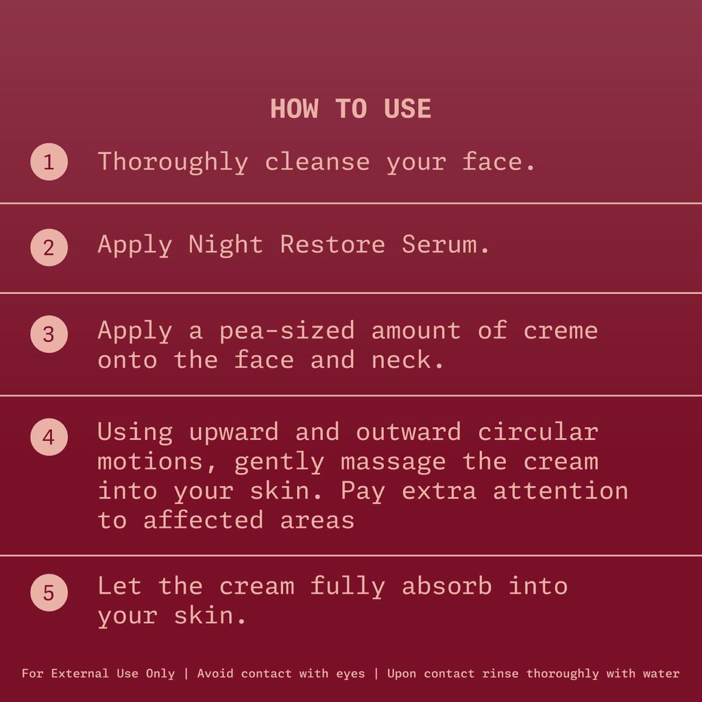 Glow Revive Night Repair Creme – Non-Greasy Night Cream with Palmitoyl Pentapeptide-4, Ceramide EOP & Phytosphingosine