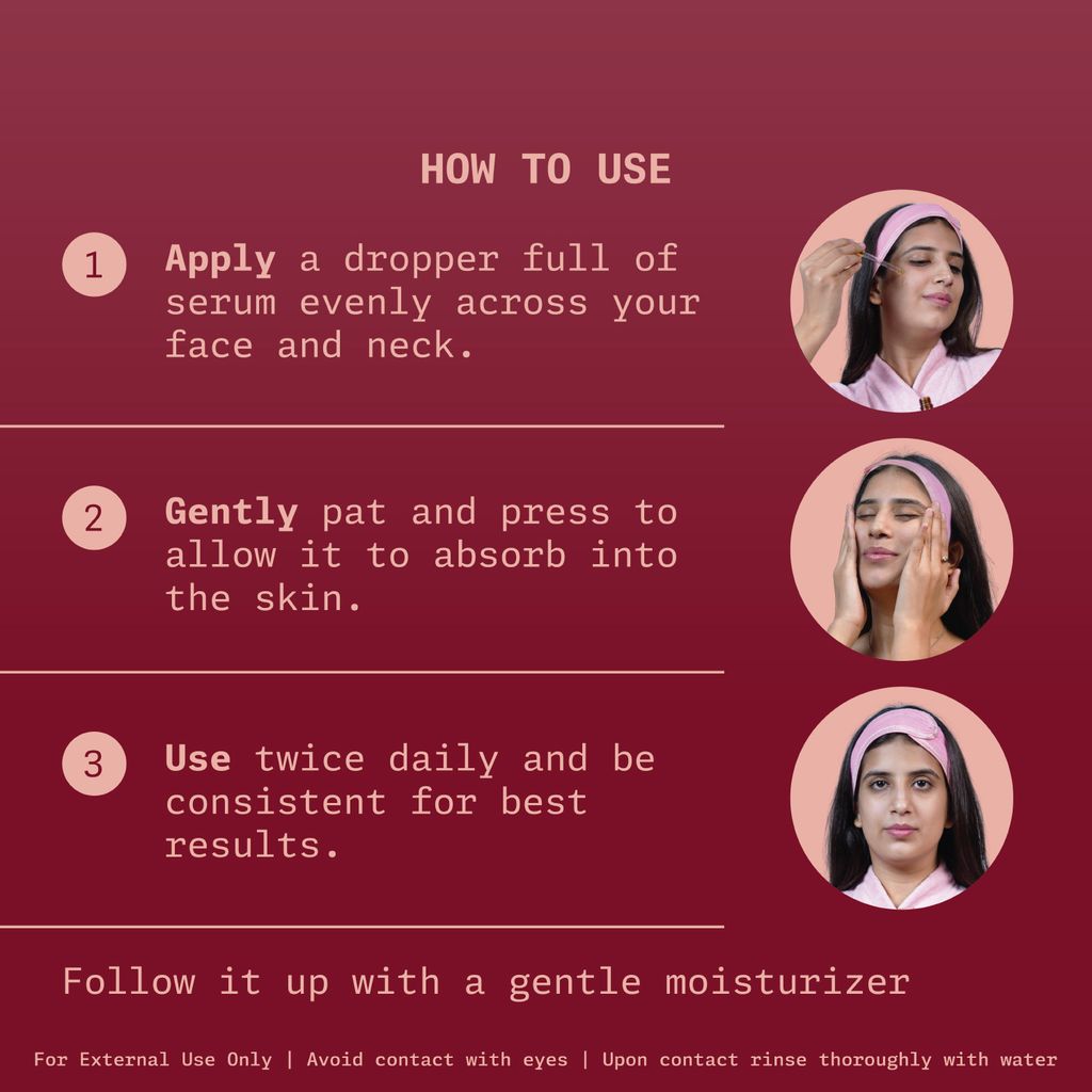 Ningen Vitamin C & E Face Serum – Glow Boosting Serum | Helps with Uneven skin Tone