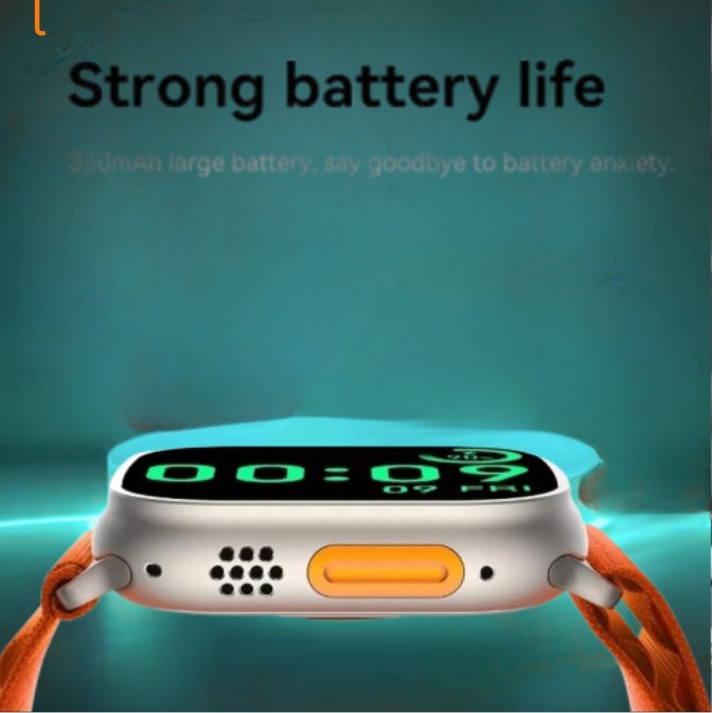 T800 Smartwatch with Orange Band