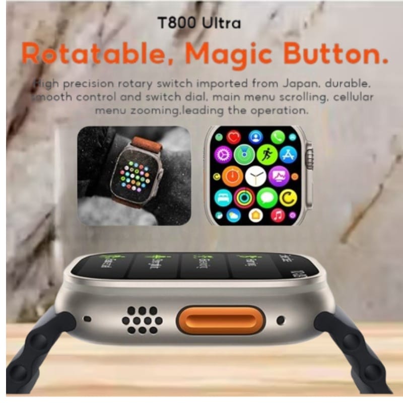 High-Performance Black Smartwatch with App Integration