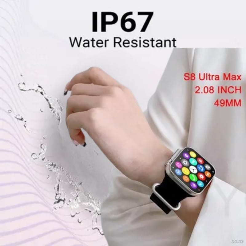 High-Performance Black Smartwatch with App Integration