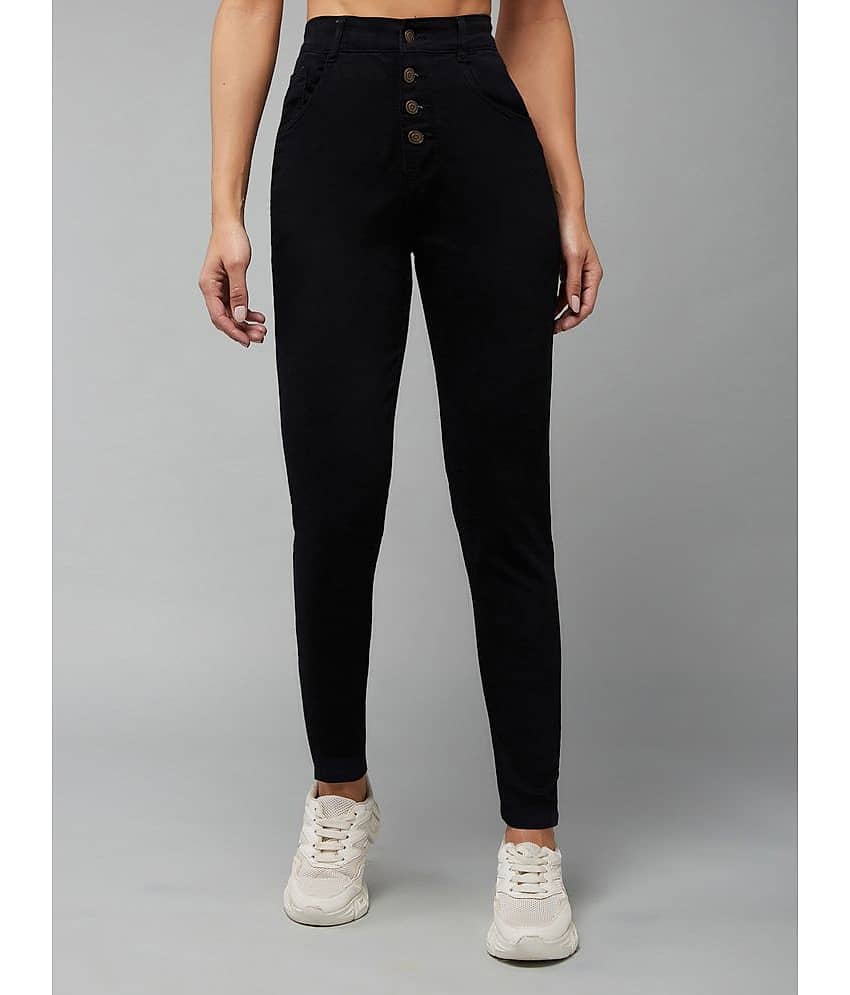 Dolce Crudo - Black Denim Skinny Fit Women's Jeans ( Pack of 1 )