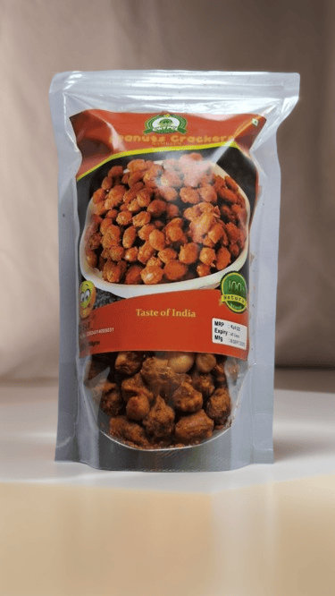 Crunchy Peanut Crackers 200g | Tasty Protein-Rich Snack | Crispy & Healthy Munching