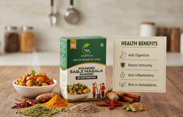 MK Aashirwaad Pounded Sabji Masala Powder - 100% Pure & Authentic