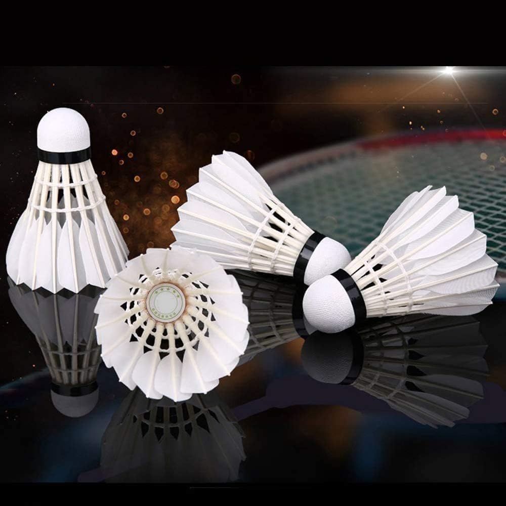 TEKNAXO | VR3 Feather Shuttlecock Pack of 10 | High-Performance Feather Design for Indoor & Outdoor Badminton | Consistent Flight & Stability for Training & Match Play