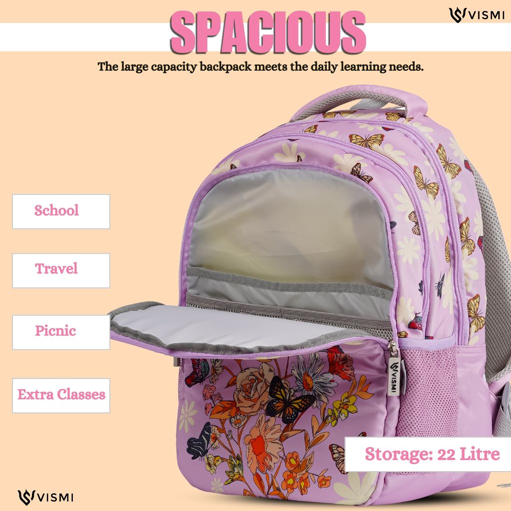 VISMIINTREND School Backpack Bags for Kids | School Bags | Water Resistant | Casual | Picnic | Travel | 5 to 10 Years School Backpack | Bag for Boys | Girls