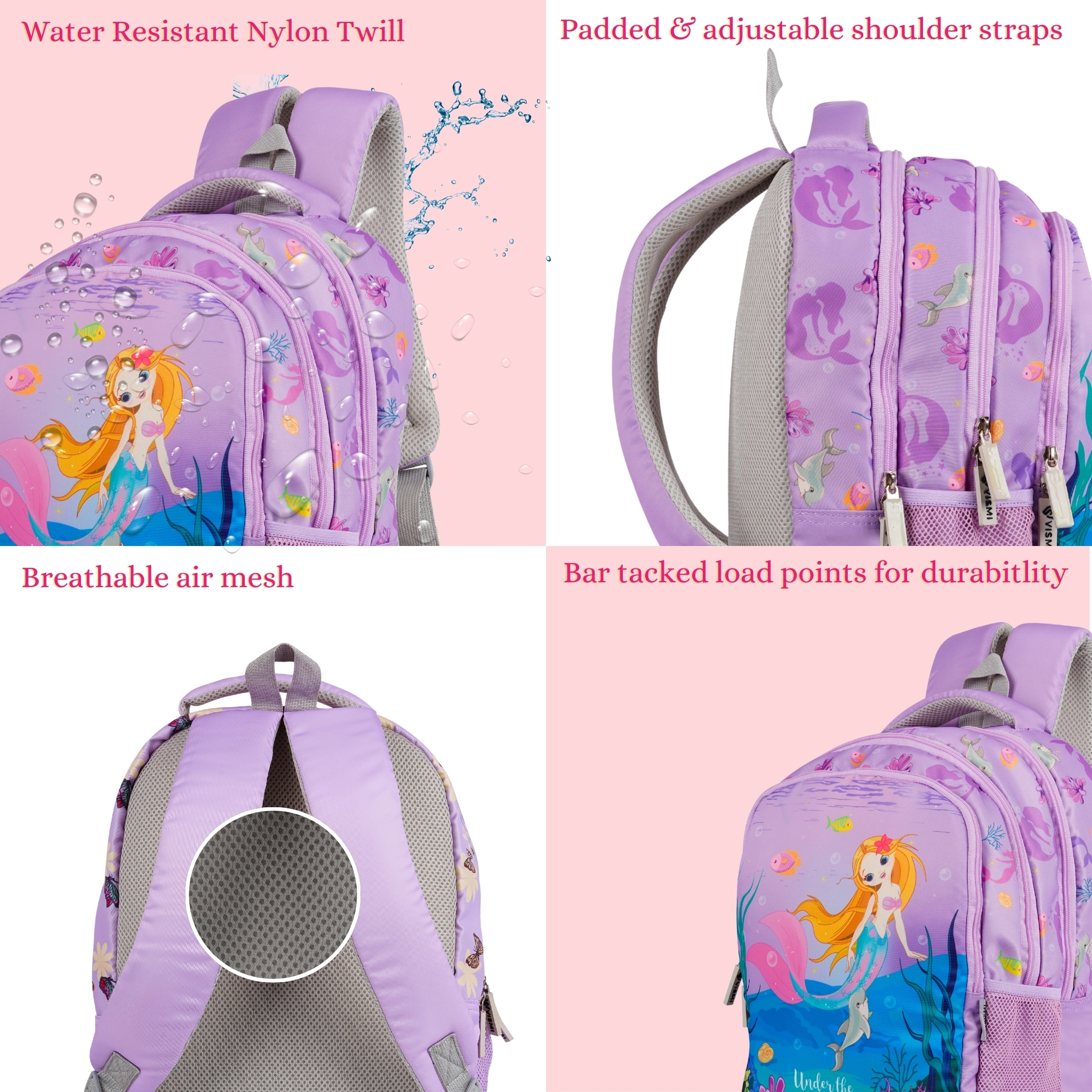 VISMIINTREND School Backpack Bags for Kids | School Bags | Water Resistant | Casual | Picnic | Travel | 5 to 10 Years School Backpack | Bag for Boys | Girls