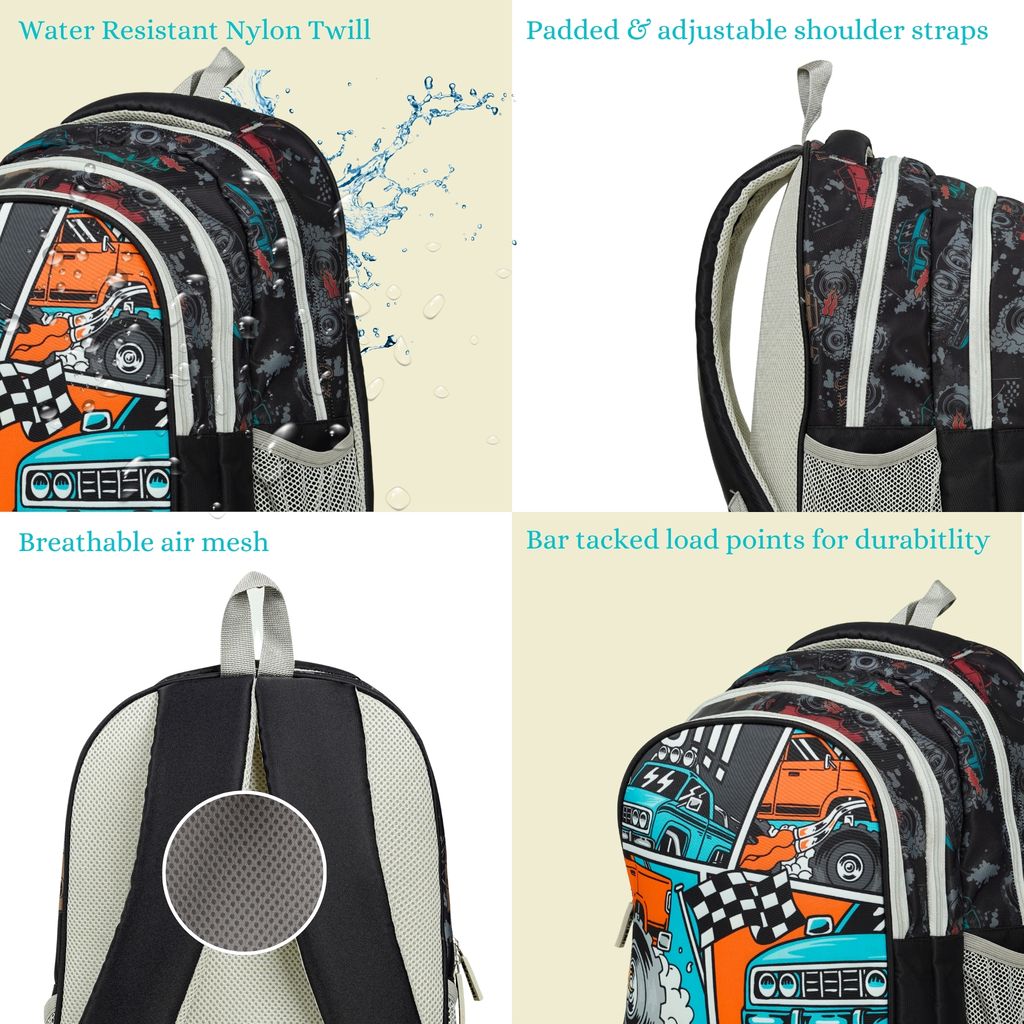 VISMIINTREND School Backpack Bags for Kids | School Bags | Water Resistant | Casual | Picnic | Travel | 5 to 10 Years School Backpack | Bag for Boys | Girls
