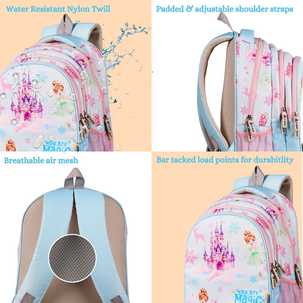 VISMIINTREND School Backpack Bags for Kids | School Bags | Water Resistant | Casual | Picnic | Travel | 5 to 10 Years School Backpack | Bag for Boys | Girls