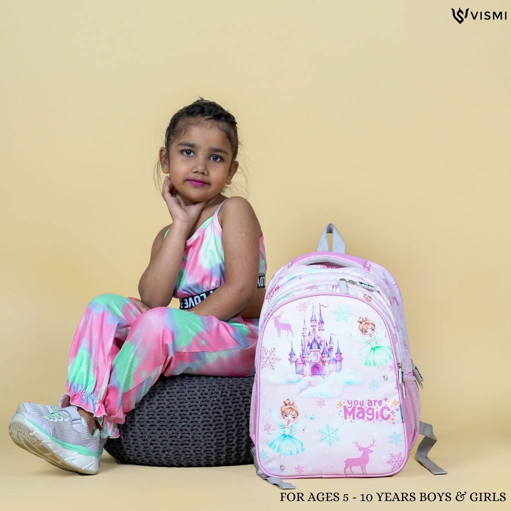 VISMIINTREND School Backpack Bags for Kids | School Bags | Water Resistant | Casual | Picnic | Travel | 5 to 10 Years School Backpack | Bag for Boys | Girls