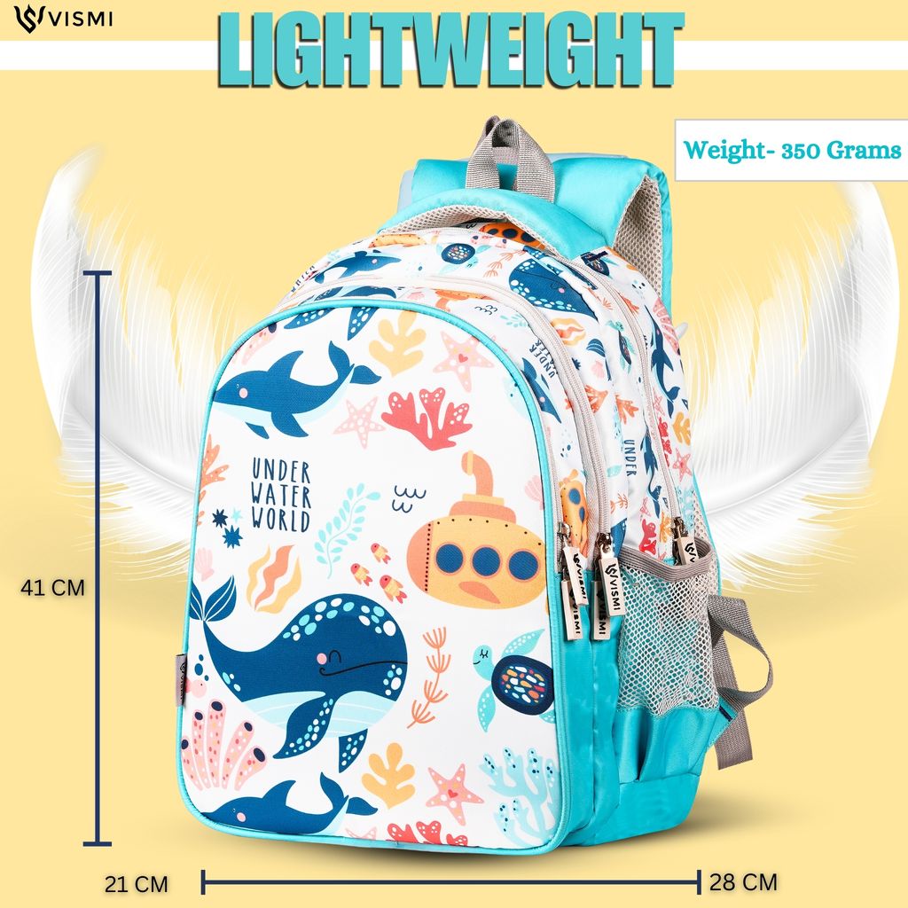 VISMIINTREND School Backpack Bags for Kids | School Bags | Water Resistant | Casual | Picnic | Travel | 5 to 10 Years School Backpack | Bag for Boys | Girls