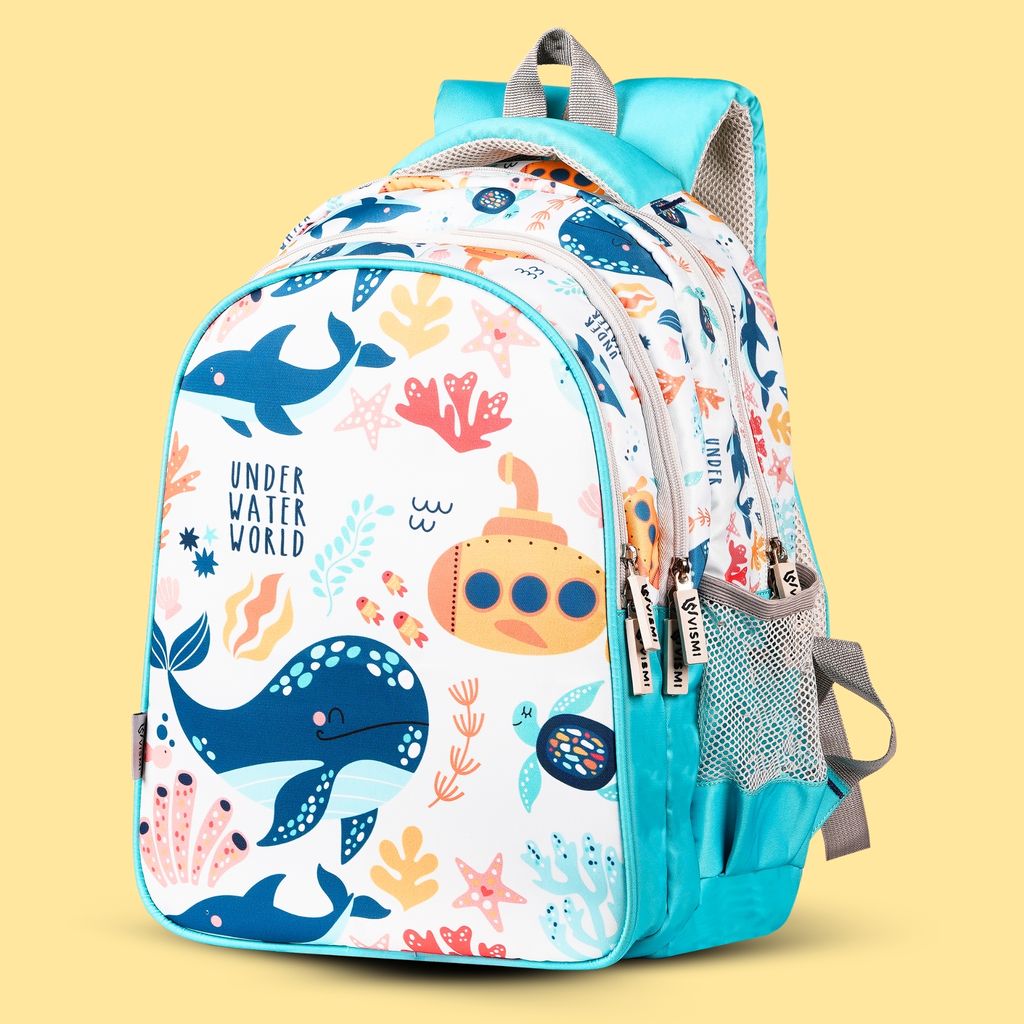 VISMIINTREND School Backpack Bags for Kids | School Bags | Water Resistant | Casual | Picnic | Travel | 5 to 10 Years School Backpack | Bag for Boys | Girls