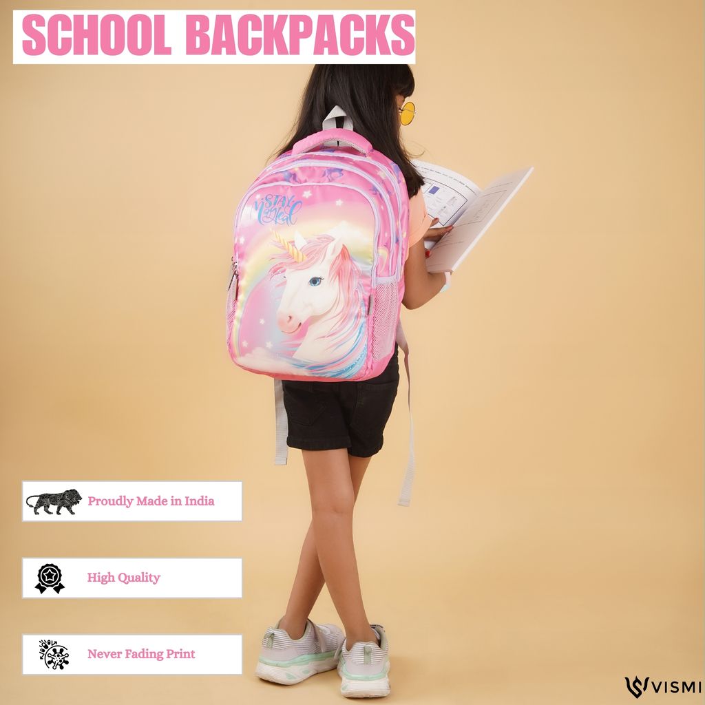 VISMIINTREND School Backpack Bags for Kids | School Bags | Water Resistant | Casual | Picnic | Travel | 5 to 10 Years School Backpack | Bag for Boys | Girls