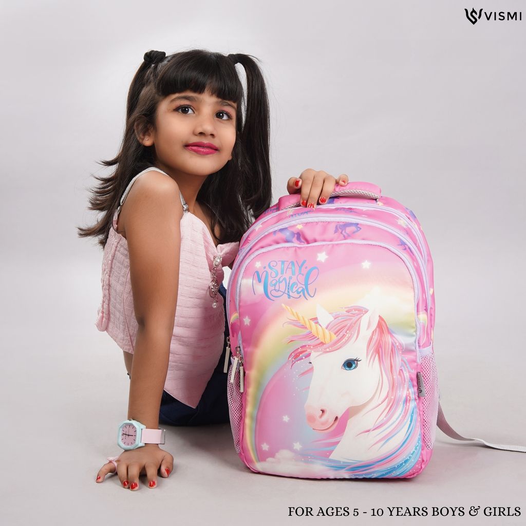 VISMIINTREND School Backpack Bags for Kids | School Bags | Water Resistant | Casual | Picnic | Travel | 5 to 10 Years School Backpack | Bag for Boys | Girls