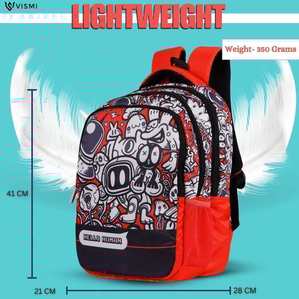 VISMIINTREND School Backpack Bags for Kids | School Bags | Water Resistant | Casual | Picnic | Travel | 5 to 10 Years School Backpack | Bag for Boys | Girls