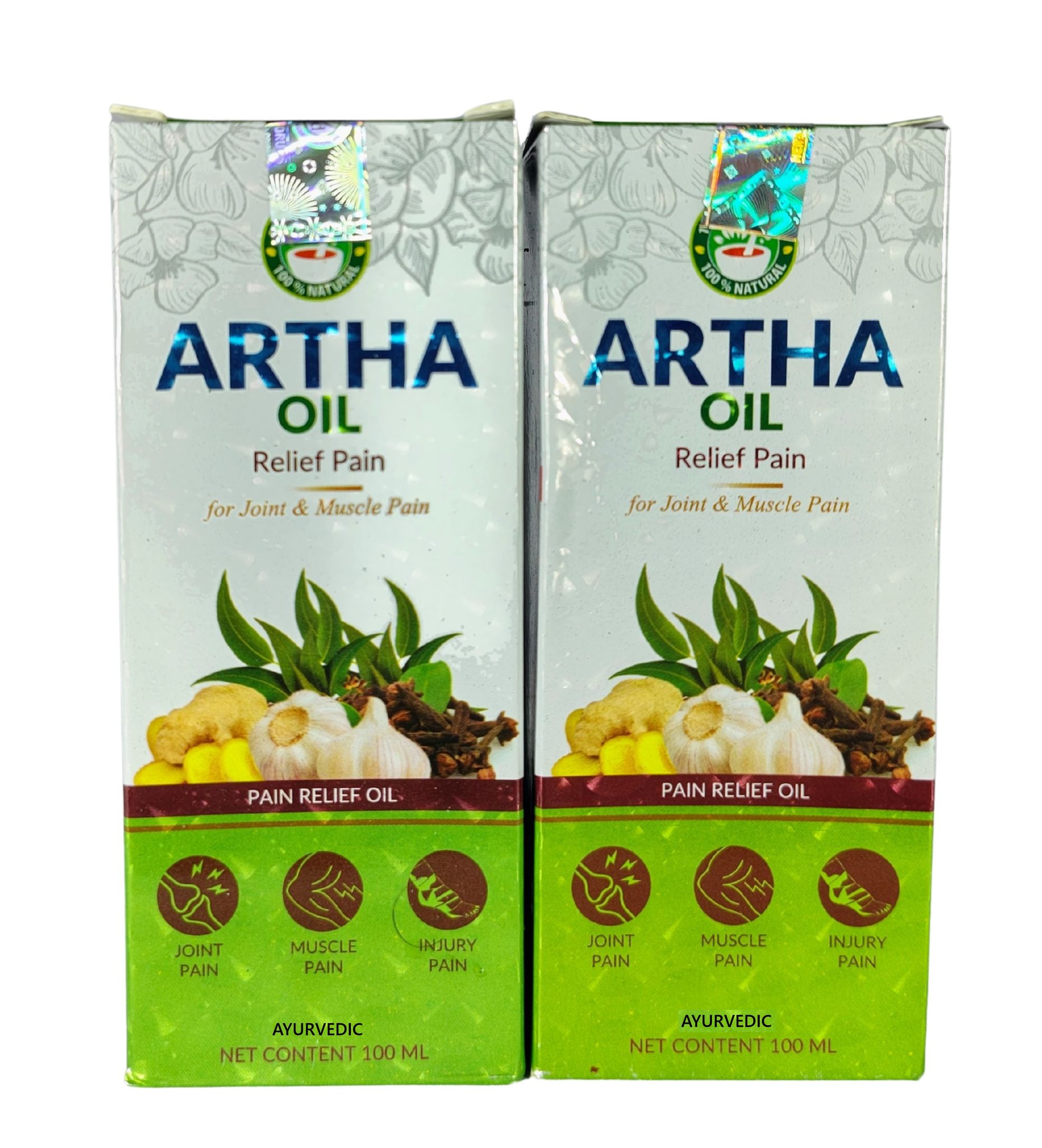 Artha Oil, Ayurvedic, Herbal, Pain relief, Joint and Muscle Pain Pack of 2
